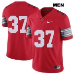 Men's NCAA Ohio State Buckeyes Trayvon Wilburn #37 College Stitched 2018 Spring Game No Name Authentic Nike Red Football Jersey KQ20S43LM